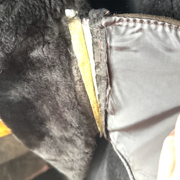 Vintage Creaciones Lucy real sheepskin shearling boho coat made in Spain EUC - Picture 9 of 12